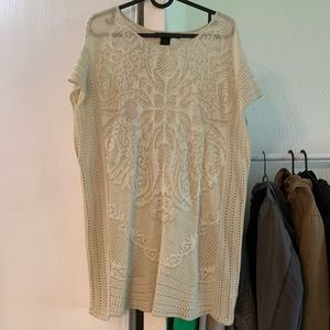 Beige T-shirt sweater